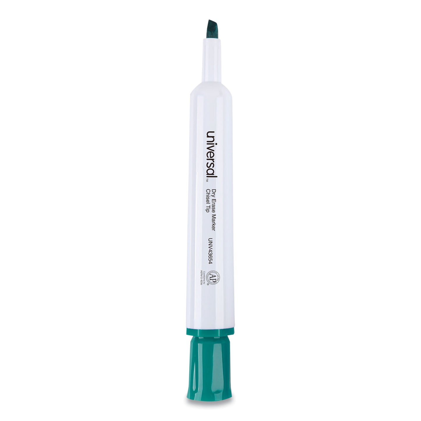 Universal Dry Erase Marker, Broad Chisel Tip, Green, Dozen (43654)