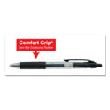 Universal Comfort Grip Gel Pen, Retractable, Medium 0.7 mm, Black Ink, Clear/Black Barrel, 36/Pack (39910)
