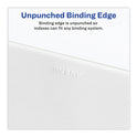 Preprinted Legal Exhibit Side Tab Index Dividers, Avery Style, 10-Tab, 56, 11 x 8.5, White, 25/Pack, (1056) (01056)