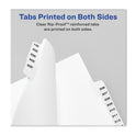 Preprinted Legal Exhibit Side Tab Index Dividers, Avery Style, 10-Tab, 49, 11 x 8.5, White, 25/Pack, (1049) (01049)