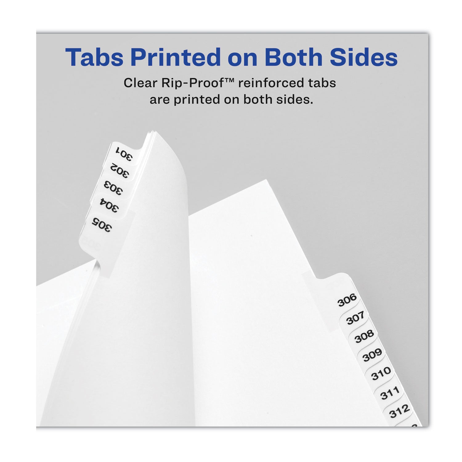 Preprinted Legal Exhibit Side Tab Index Dividers, Avery Style, 10-Tab, 55, 11 x 8.5, White, 25/Pack, (1055) (01055)