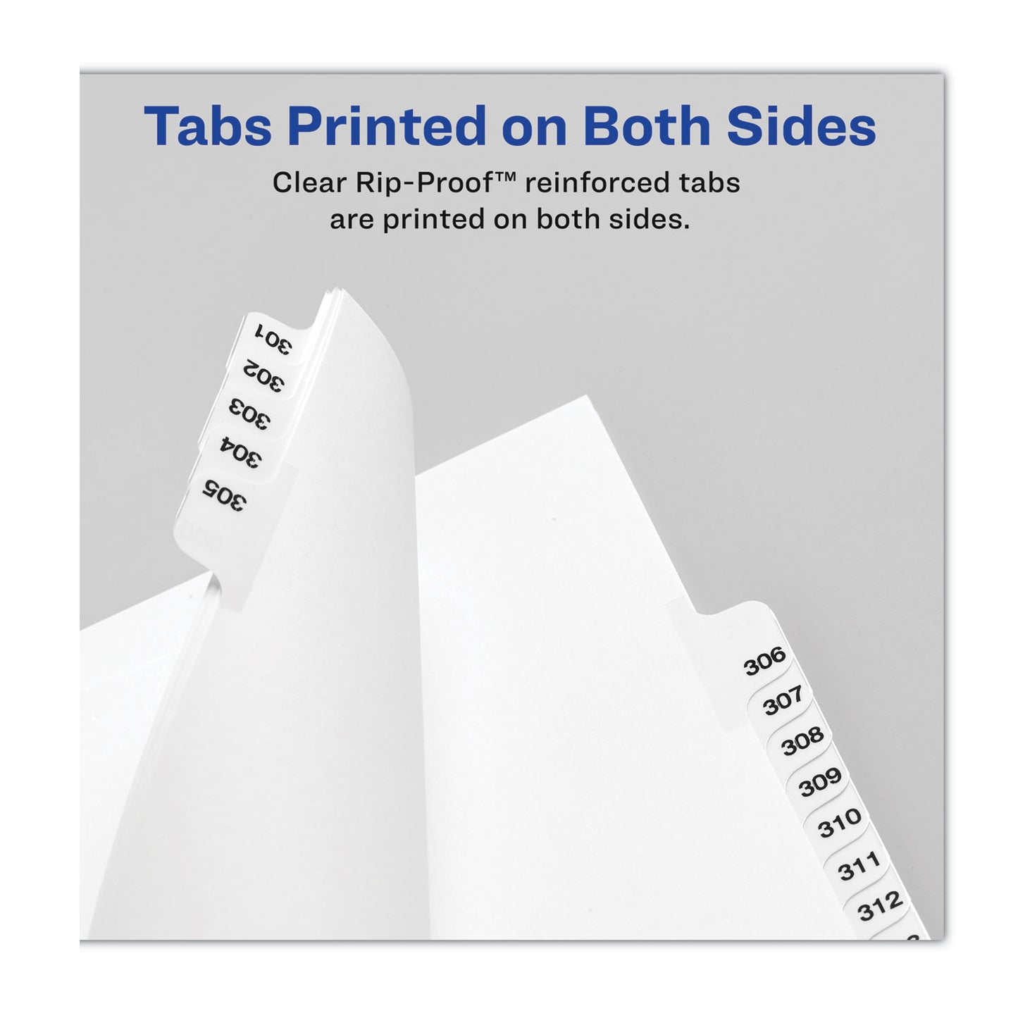 Preprinted Legal Exhibit Side Tab Index Dividers, Avery Style, 10-Tab, 14, 11 x 8.5, White, 25/Pack (11924)