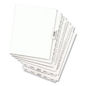 Preprinted Legal Exhibit Side Tab Index Dividers, Avery Style, 10-Tab, 11, 11 x 8.5, White, 25/Pack (11921)