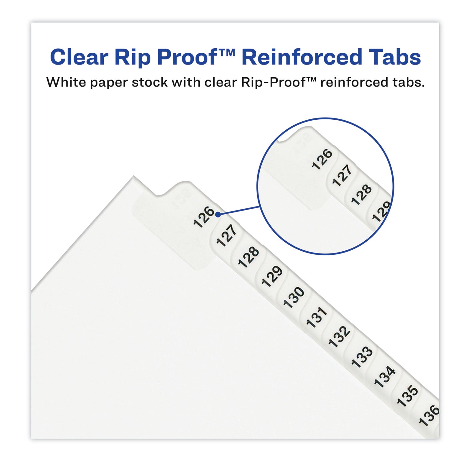 Preprinted Legal Exhibit Side Tab Index Dividers, Avery Style, 25-Tab, 1 to 25, 14 x 8.5, White, 1 Set, (1430) (01430)