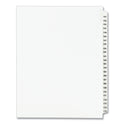 Preprinted Legal Exhibit Side Tab Index Dividers, Avery Style, 25-Tab, 151 to 175, 11 x 8.5, White, 1 Set, (1336) (01336)