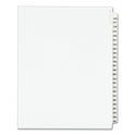 Preprinted Legal Exhibit Side Tab Index Dividers, Avery Style, 25-Tab, 276 to 300, 11 x 8.5, White, 1 Set, (1341) (01341)