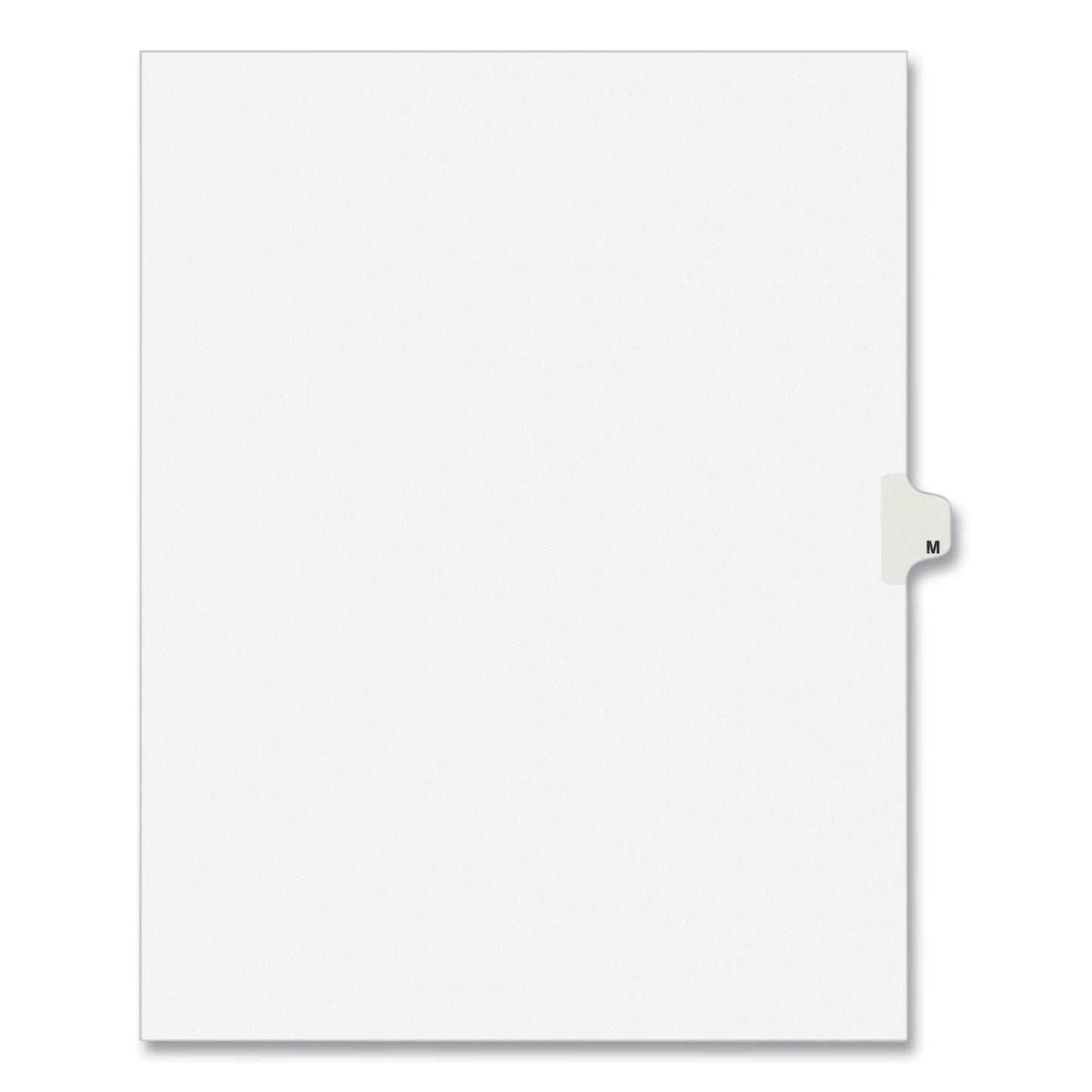 Preprinted Legal Exhibit Side Tab Index Dividers, Avery Style, 26-Tab, M, 11 x 8.5, White, 25/Pack, (1413) (01413)