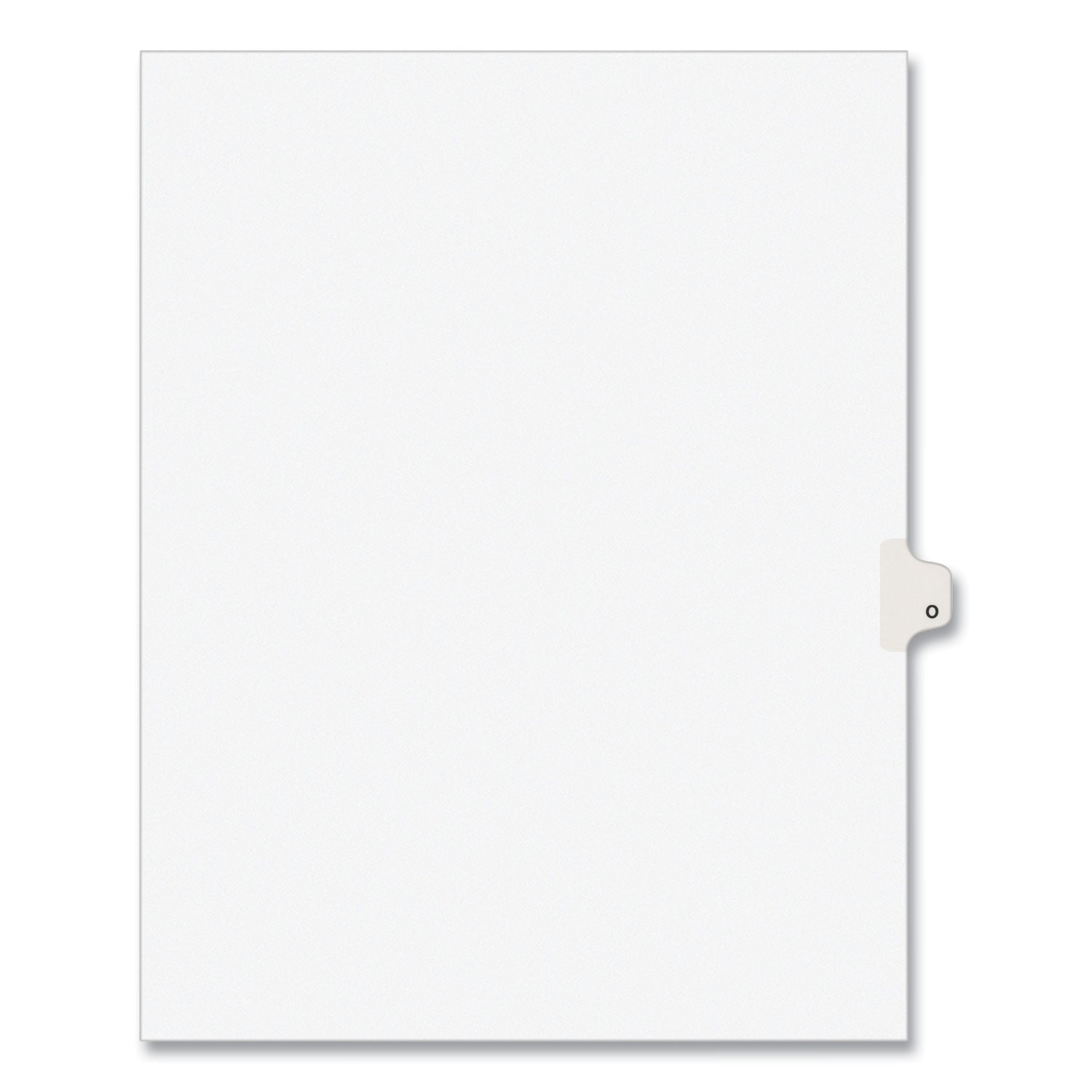 Preprinted Legal Exhibit Side Tab Index Dividers, Avery Style, 26-Tab, O, 11 x 8.5, White, 25/Pack, (1415) (01415)