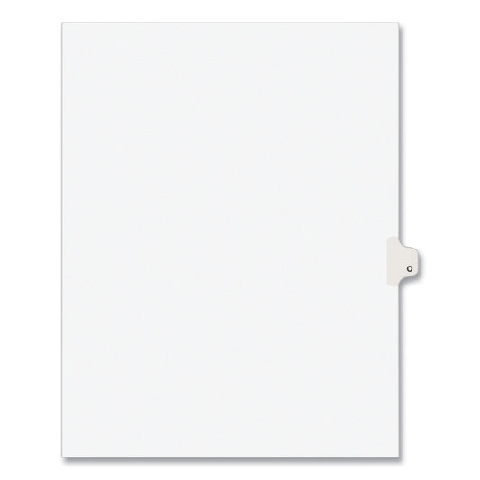 Preprinted Legal Exhibit Side Tab Index Dividers, Avery Style, 26-Tab, O, 11 x 8.5, White, 25/Pack, (1415) (01415)