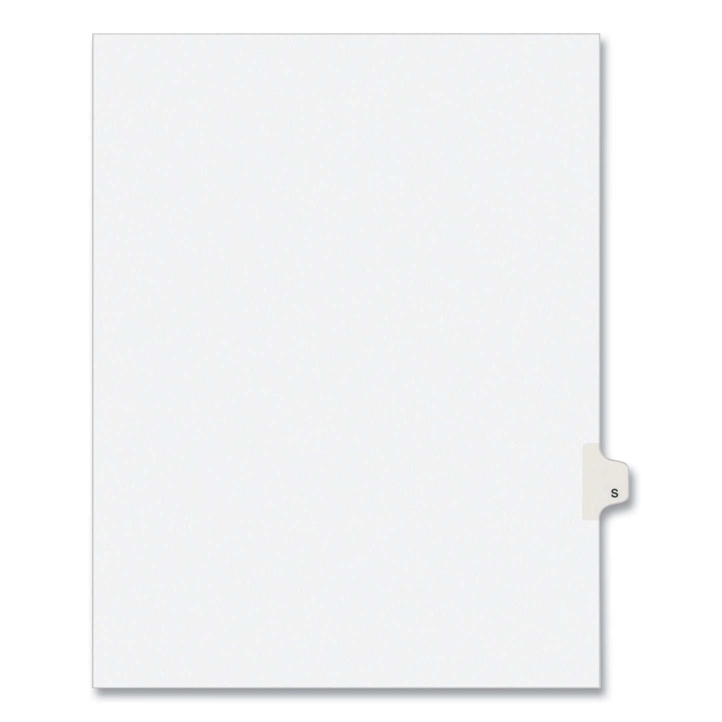 Preprinted Legal Exhibit Side Tab Index Dividers, Avery Style, 26-Tab, S, 11 x 8.5, White, 25/Pack, (1419) (01419)