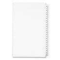 Preprinted Legal Exhibit Side Tab Index Dividers, Avery Style, 25-Tab, 26 to 50, 14 x 8.5, White, 1 Set, (1431) (01431)