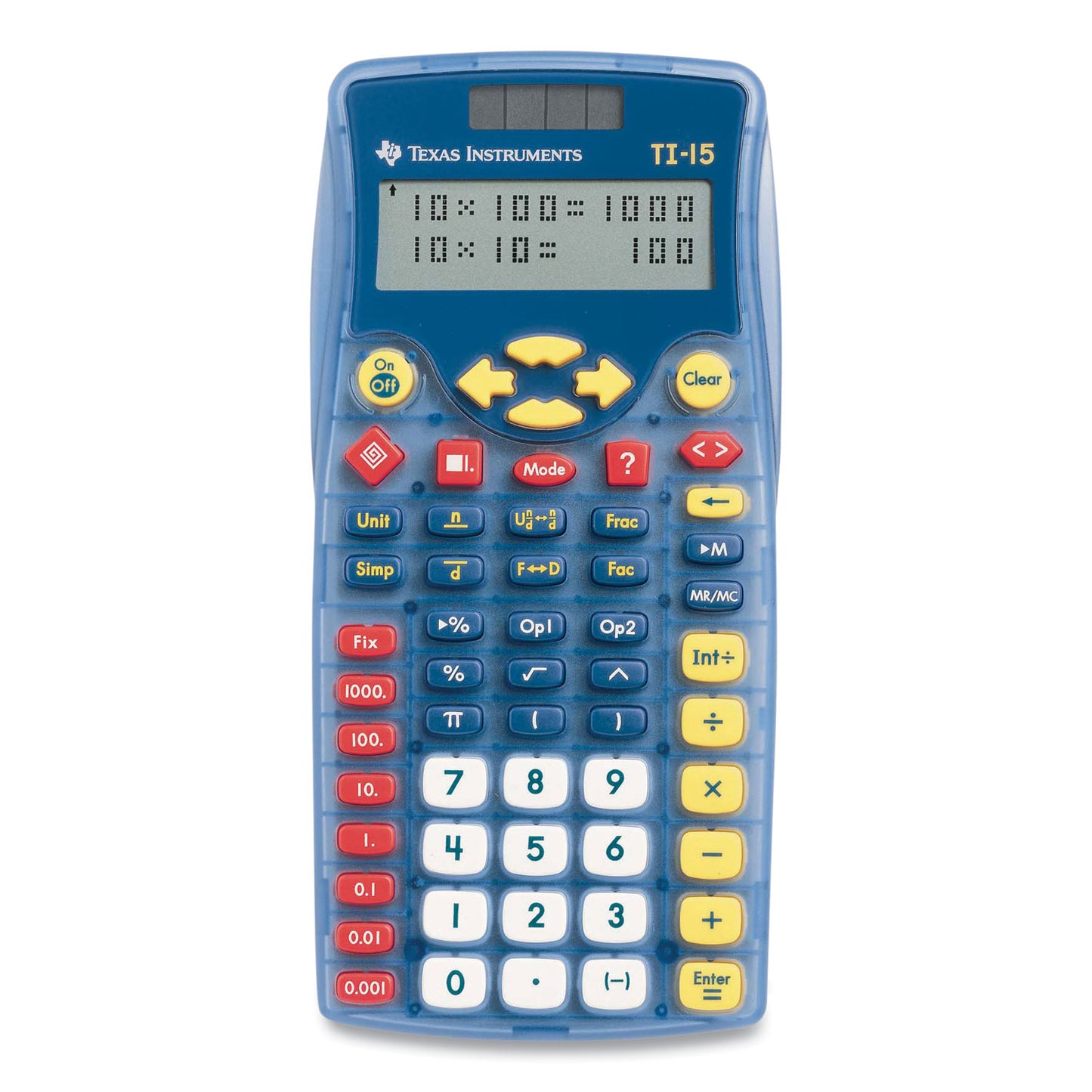 Texas Instruments TI-15 Explorer Elementary Calculator, 11-Digit LCD (TI15RTL)