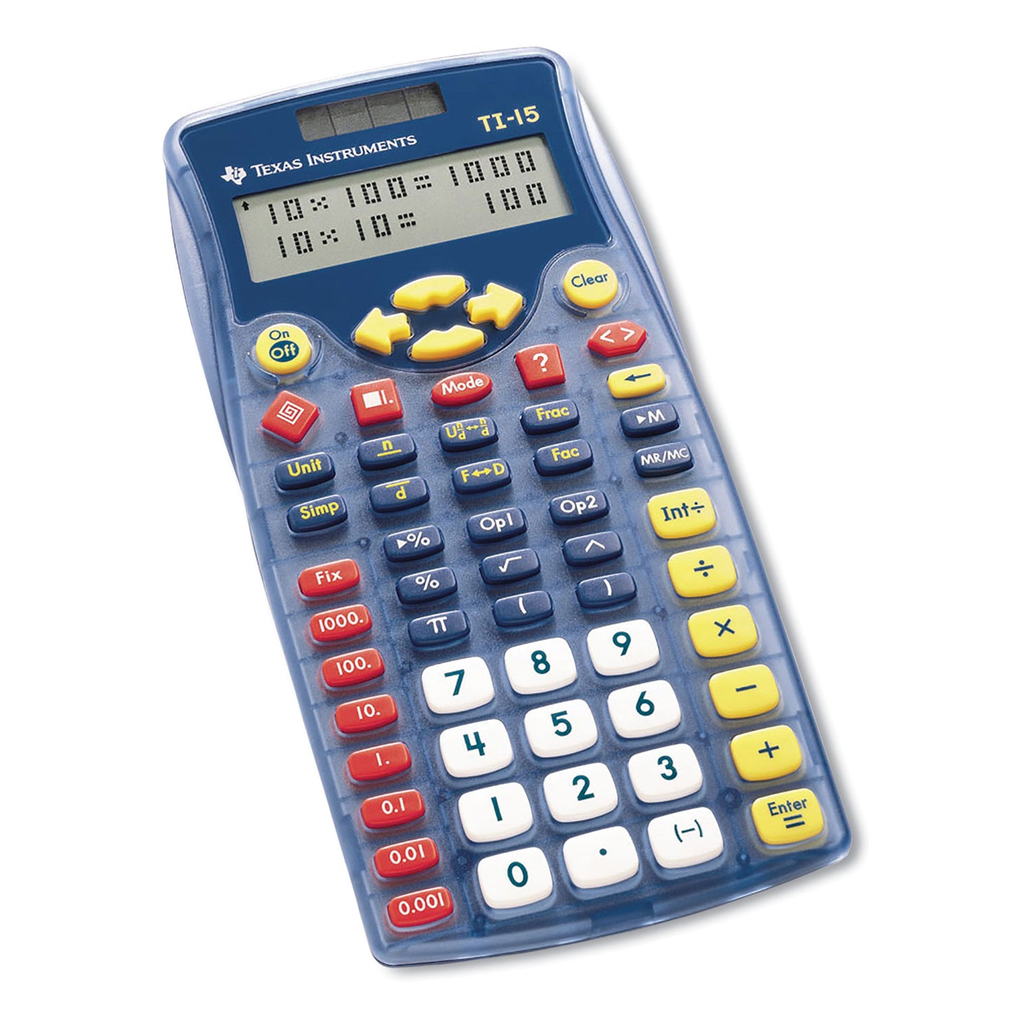 Texas Instruments TI-15 Explorer Elementary Calculator, 11-Digit LCD (TI15RTL)
