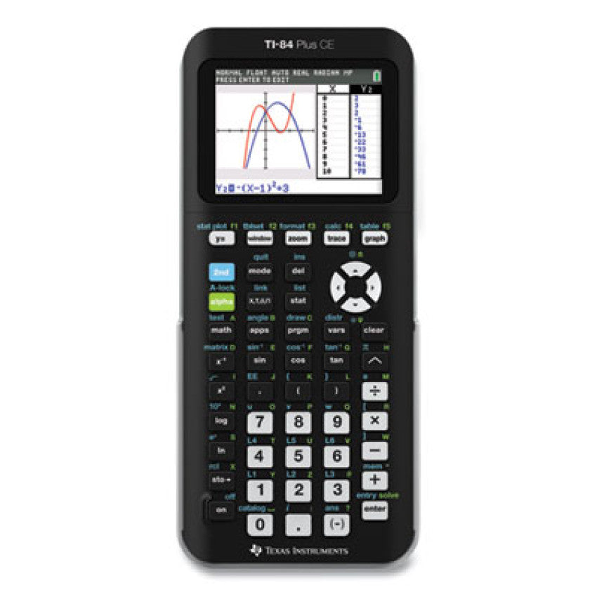 Texas Instruments TI-84 Plus CE Programmable Color Graphing Calculator, 10-Digit LCD, Black