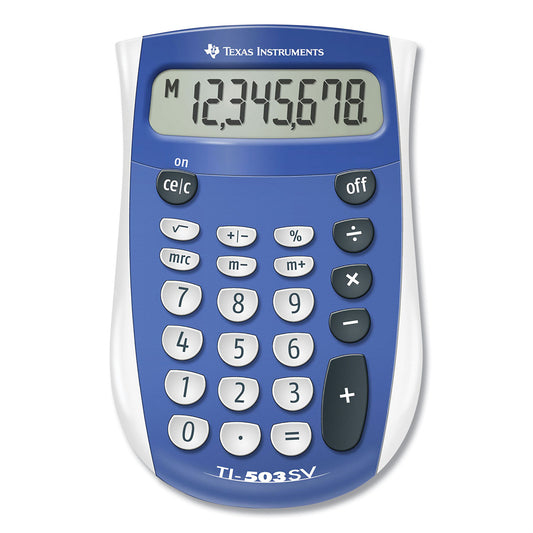 Texas Instruments TI-503SV Pocket Calculator, 8-Digit LCD