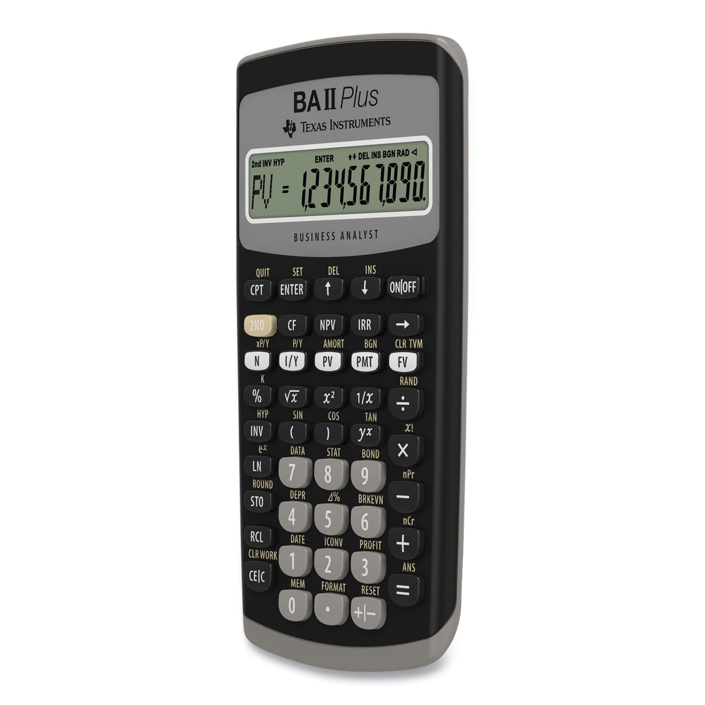 Texas Instruments BAIIPlus Financial Calculator, 10-Digit LCD