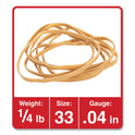 Universal Rubber Bands, Size 33, 0.04" Gauge, Beige, 4 oz Box, 160/Pack (00433)