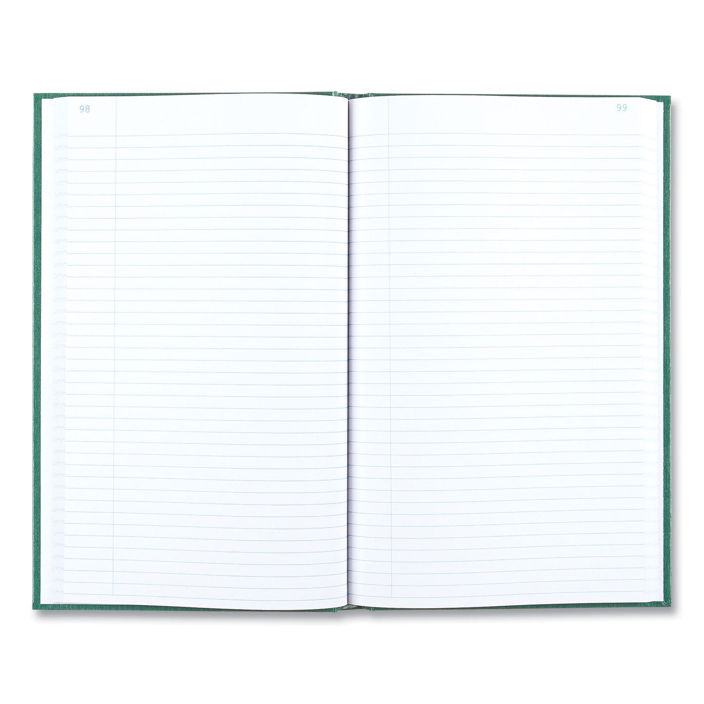 National Paper Emerald Series Account Book, Green Cover, 12.25 x 7.25 Sheets, 300 Sheets/Book (56131)