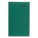 National Paper Emerald Series Account Book, Green Cover, 12.25 x 7.25 Sheets, 150 Sheets/Book (56111)