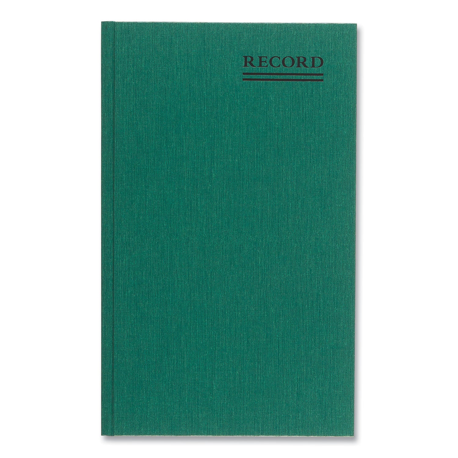 National Paper Emerald Series Account Book, Green Cover, 12.25 x 7.25 Sheets, 150 Sheets/Book (56111)
