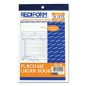 Rediform Purchase Order Book, 12 Lines, Two-Part Carbonless, 5.5 x 7.88, 50 Forms Total (1L140)