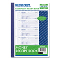 Rediform Money Receipt Book, Softcover, Two-Part Carbonless, 7 x 2.75, 4 Forms/Sheet, 200 Forms Total (8L806)