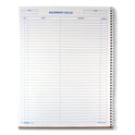 Rediform Wirebound Call Register, One-Part (No Copies), 11 x 8.5, 100 Forms Total (50111)