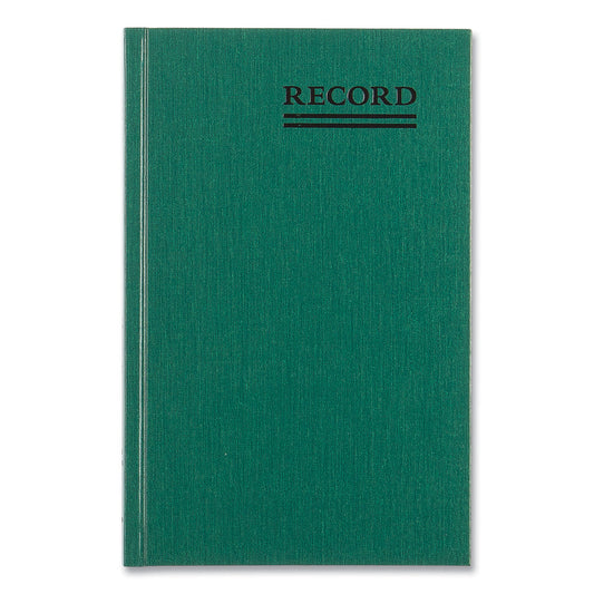 National Paper Emerald Series Account Book, Green Cover, 9.63 x 6.25 Sheets, 200 Sheets/Book (56521)