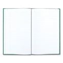 National Paper Emerald Series Account Book, Green Cover, 12.25 x 7.25 Sheets, 500 Sheets/Book (56151)