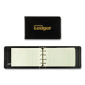 National Paper Four-Ring Ledger Binder Kit with A-Z Index, Black Cover, 8.5 x 5 Debit-Credit-Balance Sheets, 100 Sheets/Book (63453)