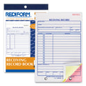 Rediform Receiving Record Book, Three-Part Carbonless, 5.56 x 7.94, 50 Forms Total (2L260)