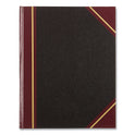 National Paper Texthide Eye-Ease Record Book, Black/Burgundy/Gold Cover, 10.38 x 8.38 Sheets, 300 Sheets/Book (56231)