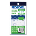 Rediform Small Money Receipt Book, Two-Part Carbonless, 2.75 x 5, 50 Forms Total (8L820)