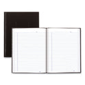 Blueline Business Notebook with Self-Adhesive Labels, 1-Subject, Medium/College Rule, Black Cover, (192) 9.25 x 7.25 Sheets (A9)