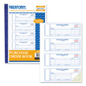 Rediform Purchase Order Book, 5 Lines, Two-Part Carbonless, 7 x 2.75, 4 Forms/Sheet, 400 Forms Total (1L176)