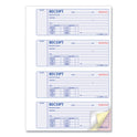 Rediform Money Receipt Book, Softcover, Three-Part Carbonless, 7 x 2.75, 4 Forms/Sheet, 100 Forms Total (8L808)