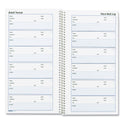 Rediform Detail Wirebound Voice Mail Log Book, One-Part (No Copies), 5 x 1.63, 6 Forms/Sheet, 600 Forms Total (51113)