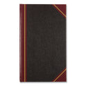 National Paper Texthide Eye-Ease Record Book, Black/Burgundy/Gold Cover, 14.25 x 8.75 Sheets, 300 Sheets/Book (57131)