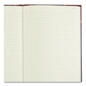 National Paper Texthide Eye-Ease Record Book, Black/Burgundy/Gold Cover, 14.25 x 8.75 Sheets, 300 Sheets/Book (57131)