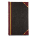 National Paper Texthide Record Book, 1-Subject, Medium/College Rule, Black/Burgundy Cover, (500) 14 x 8.5 Sheets (57151)