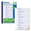 Rediform Money Receipt Book, Softcover, Three-Part Carbonless, 7 x 2.75, 4 Forms/Sheet, 100 Forms Total (8L808)