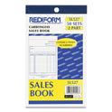 Rediform Sales Book, 12 Lines, Two-Part Carbonless, 4.25 x 6.38, 50 Forms Total (5L527)