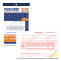 Rediform Driver's Daily Log Book with Daily Record and Hours Summary, Two-Part Carbonless, 7.88 x 5.5, 31 Forms Total (6K681)