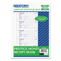 Rediform Money Receipt Book, Hardcover, Three-Part Carbonless, 7 x 2.75, 4 Forms/Sheet, 200 Forms Total (8L818)