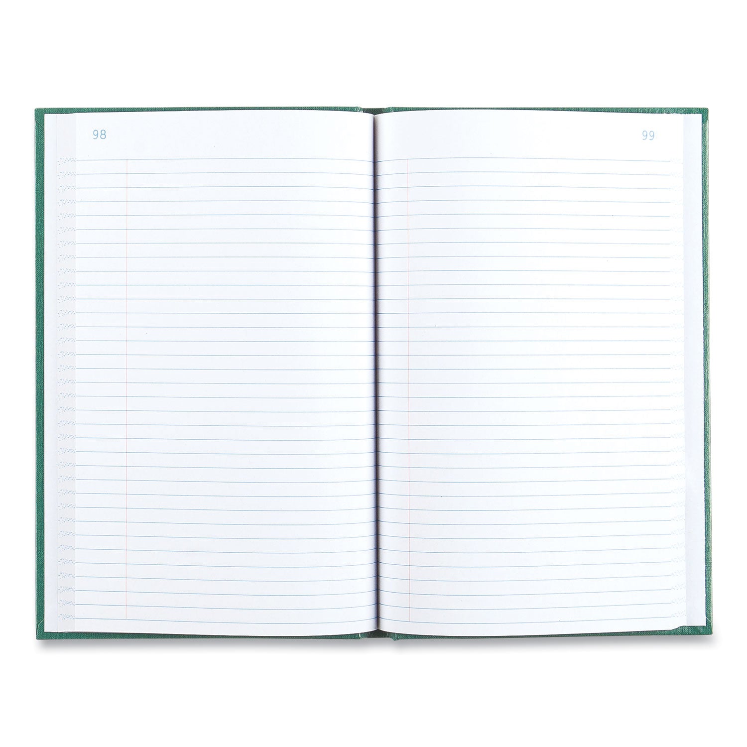 National Paper Emerald Series Account Book, Green Cover, 9.63 x 6.25 Sheets, 200 Sheets/Book (56521)