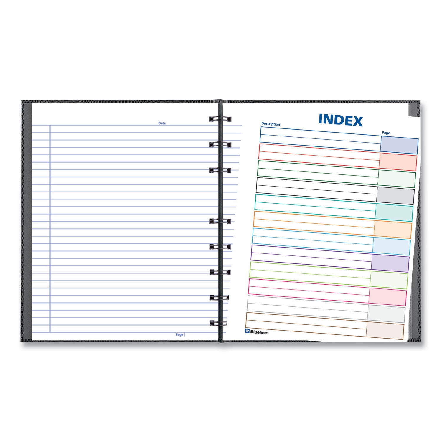 Blueline NotePro Notebook, 1-Subject, Narrow Rule, Black Cover, (75) 9.25 x 7.25 Sheets (A7150BLK)