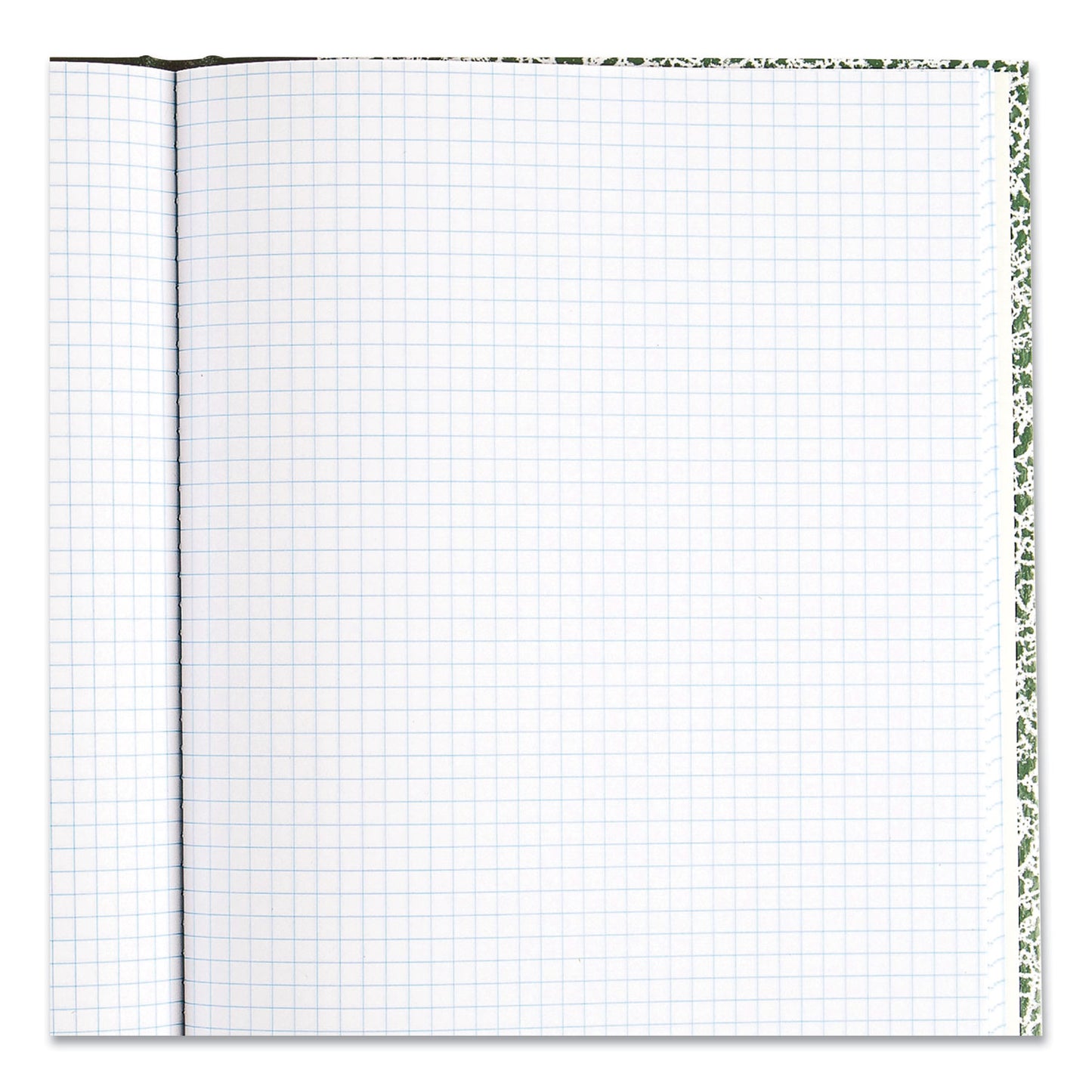 National Paper Lab Notebook, Quadrille Rule (5 sq/in), Green Marble Cover, (96) 10.13 x 7.88 Sheets (53110)