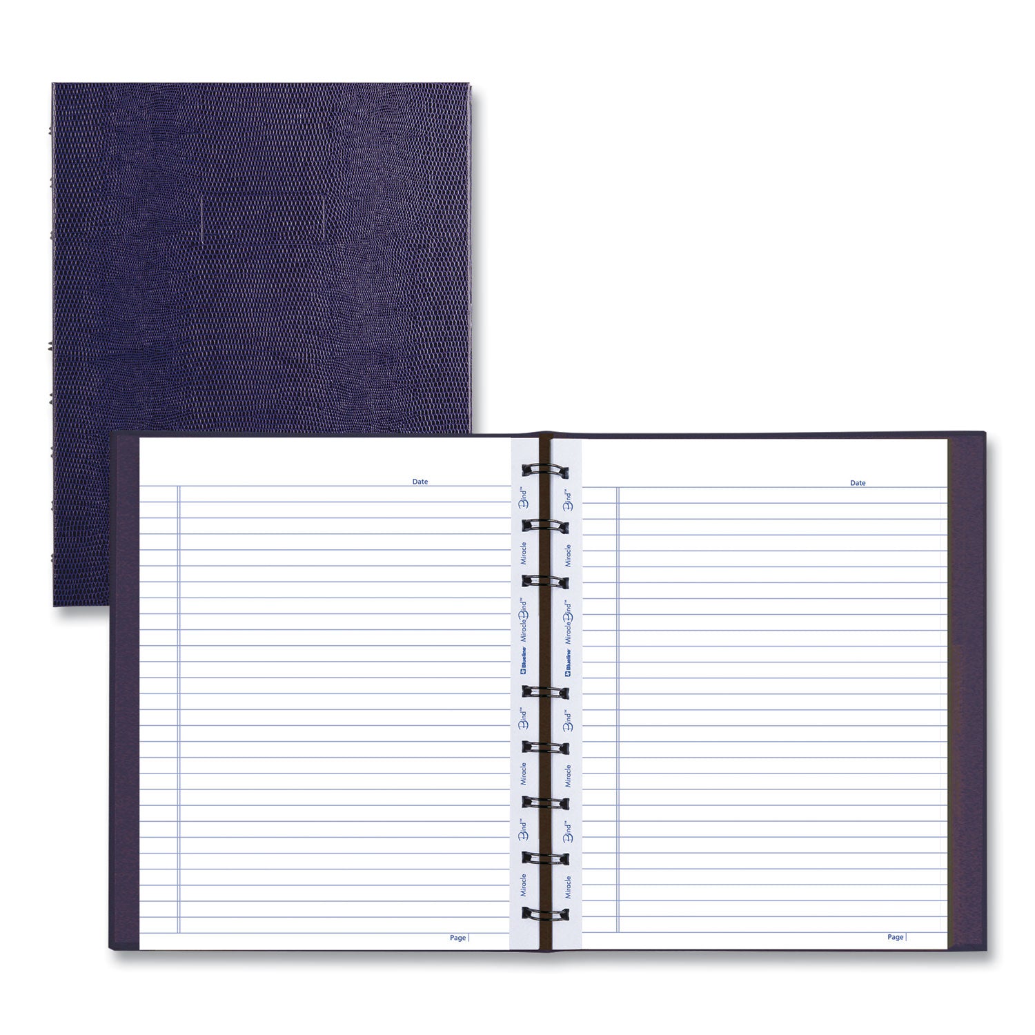 Blueline MiracleBind Notebook, 1-Subject, Medium/College Rule, Purple Cover, (75) 9.25 x 7.25 Sheets (AF915086)