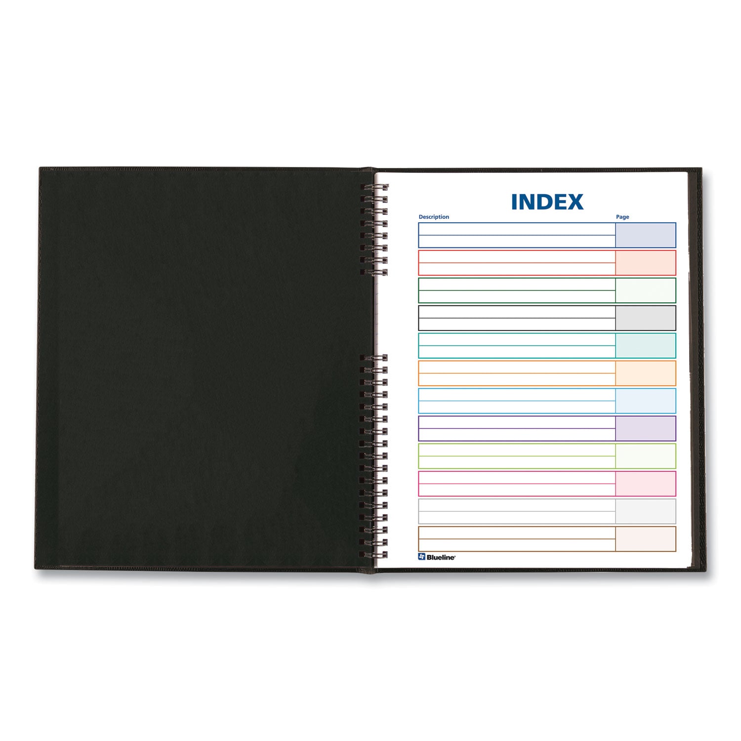 Blueline NotePro Notebook, 1-Subject, Medium/College Rule, Black Cover, (75) 11 x 8.5 Sheets (A10150BLK)