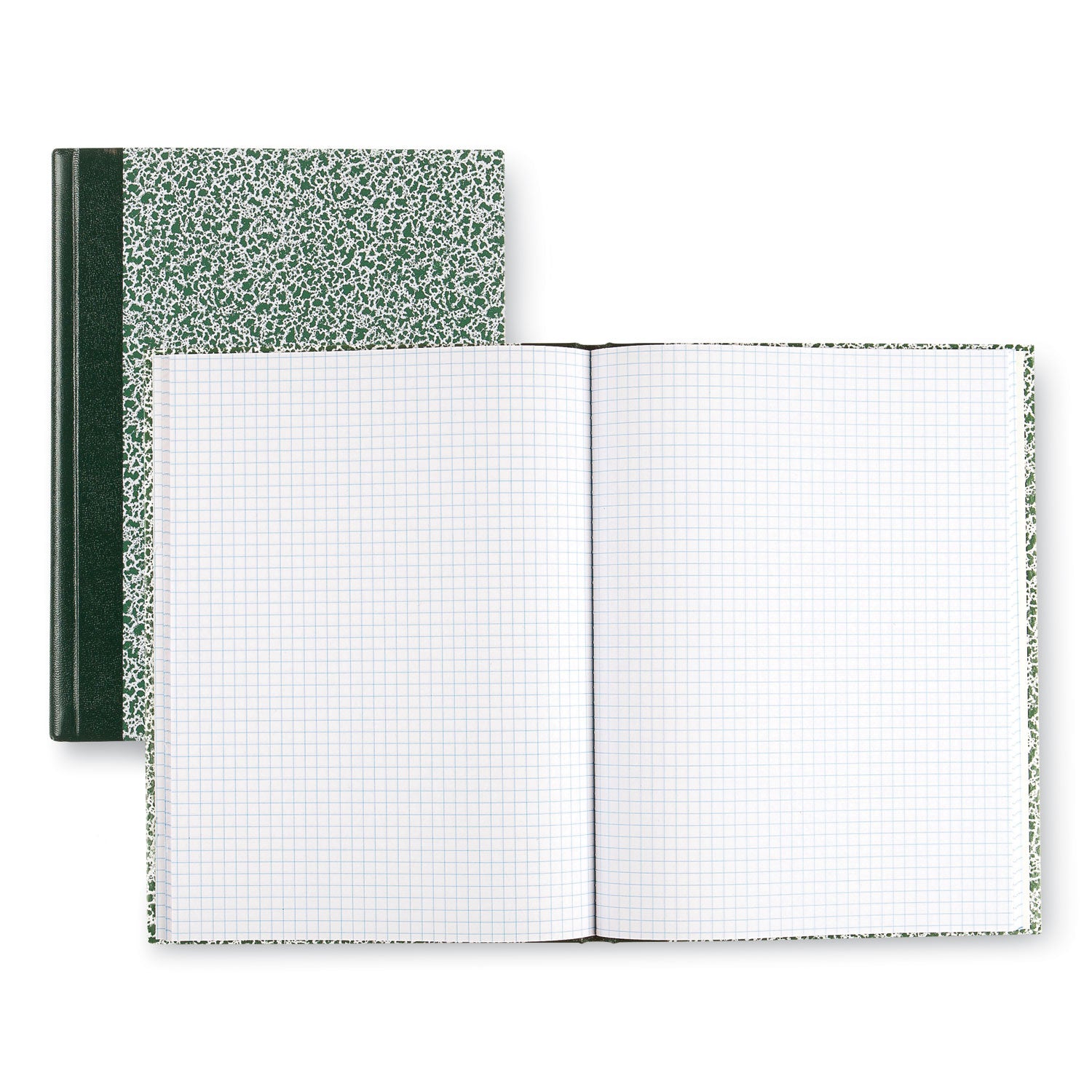 National Paper Lab Notebook, Wide/Legal Rule, Green Marble Cover, (96) 10.13 x 7.88 Sheets (53010)